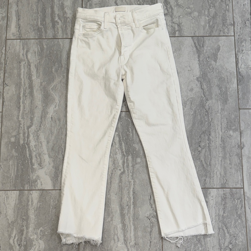 MOTHER Insider Step Crop Fray